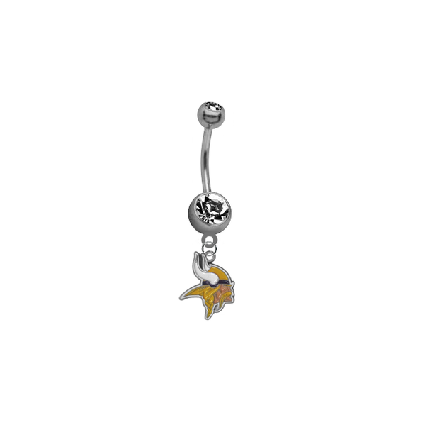 Minnesota Vikings NFL Football Belly Button Navel Ring