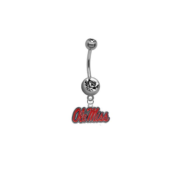 Mississippi Rebels NCAA College Belly Button Navel Ring