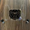 Missouri State Bears Mini Football Helmet Visor Shield Clear w/ Clips