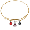 Missouri State Bears GOLD Color Edition Expandable Wire Bangle Charm Bracelet