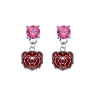 Missouri State Bears PINK Swarovski Crystal Stud Rhinestone Earrings