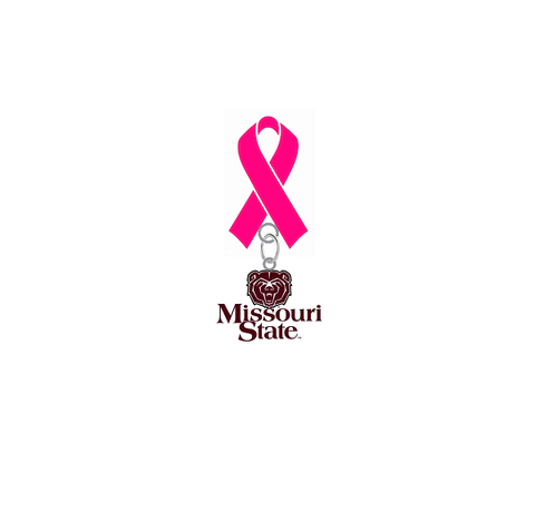 Missouri State Bears Breast Cancer Awareness / Mothers Day Pink Ribbon Lapel Pin