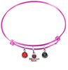Missouri State Bears PINK Color Edition Expandable Wire Bangle Charm Bracelet