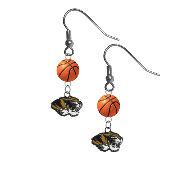 Missouri Tigers NCAA Basketball Dangle Earrings