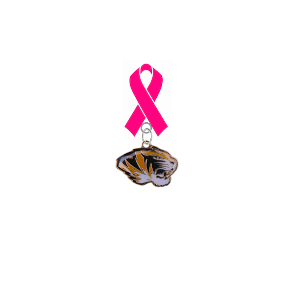Missouri Tigers Breast Cancer Awareness / Mothers Day Pink Ribbon Lapel Pin