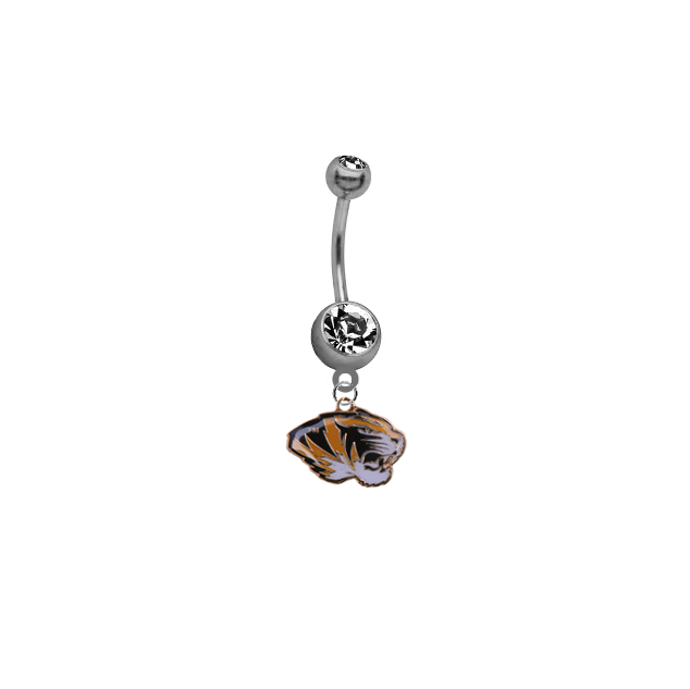 Missouri Tigers NCAA College Belly Button Navel Ring