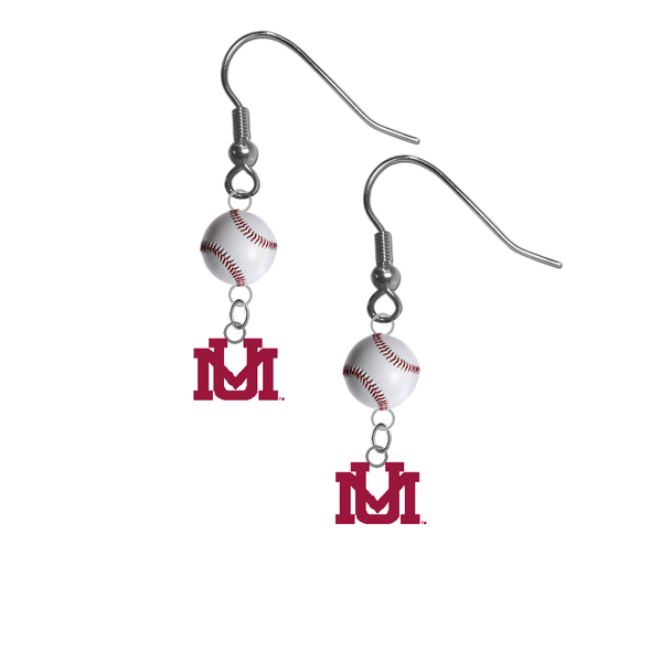 Montana Grizzlies NCAA Baseball Dangle Earrings
