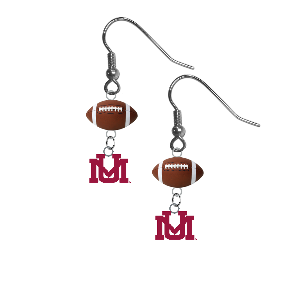Montana Grizzlies NCAA Football Dangle Earrings