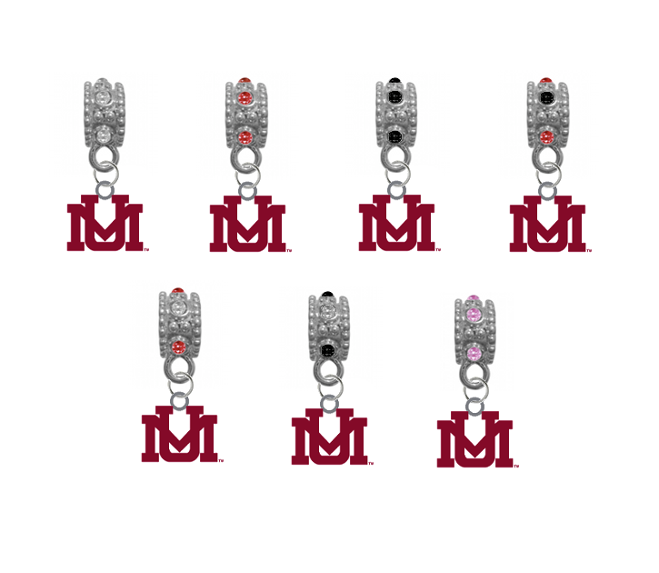 Montana Grizzlies NCAA Crystal Rhinestone European Bracelet Charm