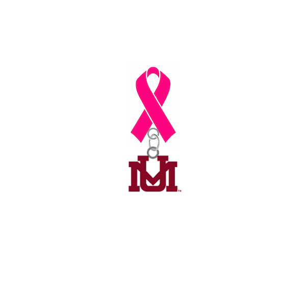 Montana Grizzlies Breast Cancer Awareness / Mothers Day Pink Ribbon Lapel Pin