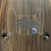Nevada Wolf Pack Mini Football Helmet Visor Shield Clear w/ Clips