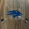Nevada Wolf Pack Mini Football Helmet Visor Shield Clear w/ Clips