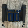 New England Patriots Custom Name & Number Mini Football Helmet Visor Shield Black Dark Tint w/ Clips - Navy Blue