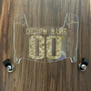 New England Patriots Custom Name & Number Mini Football Helmet Visor Shield Clear w/ Clips - Camo