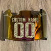 New England Patriots Custom Name & Number Full Size Football Helmet Visor Shield Red Iridium Mirror w/ Clips - Camo