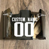 New England Patriots Custom Name & Number Full Size Football Helmet Visor Shield Silver Chrome Mirror w/ Clips - White