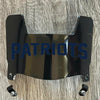 New England Patriots Mini Football Helmet Visor Shield Black Dark Tint w/ Clips