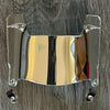 New England Patriots Mini Football Helmet Visor Shield Silver Chrome Mirror w/ Clips