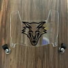 New Mexico Lobos Mini Football Helmet Visor Shield Clear w/ Clips