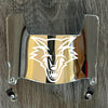 New Mexico Lobos Mini Football Helmet Visor Shield Silver Chrome Mirror w/ Clips