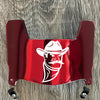 New Mexico State Aggies Mini Football Helmet Visor Shield Red Chrome Mirror w/ Clips