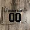 New Orleans Saints Custom Name & Number Full Size Football Helmet Visor Shield Clear w/ Clips - Black