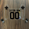 New Orleans Saints Custom Name & Number Mini Football Helmet Visor Shield Clear w/ Clips - Black