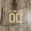 New Orleans Saints Custom Name & Number Full Size Football Helmet Visor Shield Clear w/ Clips - Metallic Gold