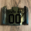 New Orleans Saints Custom Name & Number Full Size Football Helmet Visor Gold Iridium Mirror Clear w/ Clips - Black