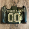New Orleans Saints Custom Name & Number Full Size Football Helmet Visor Gold Iridium Mirror Clear w/ Clips - Camo