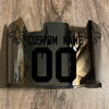 New Orleans Saints Custom Name & Number Full Size Football Helmet Visor Silver Chrome Mirror Clear w/ Clips - Black