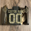 New Orleans Saints Custom Name & Number Full Size Football Helmet Visor Silver Chrome Mirror Clear w/ Clips - Camo