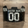 New York Giants Custom Name & Number Full Size Football Helmet Visor Shield Black Dark Tint w/ Clips - Money Print
