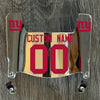 New York Giants Custom Name & Number Mini Football Helmet Visor Shield Silver Chrome Mirror w/ Clips - Red