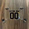 New York Jets Custom Name & Number Mini Football Helmet Visor Shield Clear w/ Clips - Black