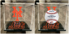 New York Mets Single Acrylic UV Baseball Display Case Cube w/ Ball Holder