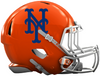 New York Mets Custom Concept Orange Mini Riddell Speed Football Helmet