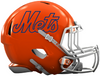 New York Mets Custom Concept Orange Mini Riddell Speed Football Helmet
