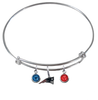 New England Patriots NFL Expandable Wire Bangle Charm Bracelet