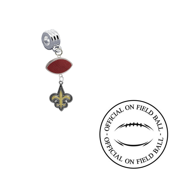New Orleans Saints On Field Football Universal European Bracelet Charm (Pandora Compatible)