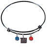 New York Giants Black NFL Expandable Wire Bangle Charm Bracelet