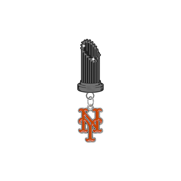 New York Mets MLB World Series Trophy Lapel Pin