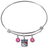 New York Rangers NHL Expandable Wire Bangle Charm Bracelet