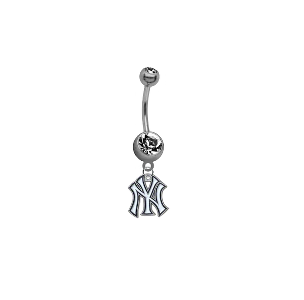 New York Yankees MLB Baseball Belly Button Navel Ring