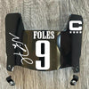 Philadelphia Eagles Nick Foles Mini Football Helmet Visor Shield Black Dark Tint w/ Clips - PICK COLOR
