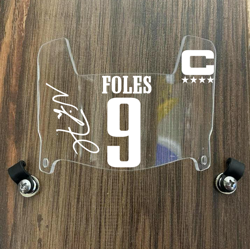 Philadelphia Eagles Nick Foles Mini Football Helmet Visor Shield Clear w/ Clips - PICK COLOR