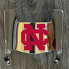 North Central Cardinals Mini Football Helmet Visor Shield Silver Chrome Mirror w/ Clips