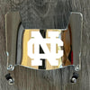 North Central Cardinals Mini Football Helmet Visor Shield Silver Chrome Mirror w/ Clips