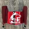 NIU Northern Illinois Huskies Mini Football Helmet Visor Shield Red Chrome Mirror w/ Clips