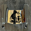 NIU Northern Illinois Huskies Mini Football Helmet Visor Shield Silver Chrome Mirror w/ Clips